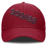 Men's Jordan Brand Crimson Oklahoma Sooners Slanted Primetime Rise Performance Adjustable Hat