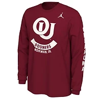 T-shirt à logo Jordan Brand Oklahoma Sooners Team Vault pour homme