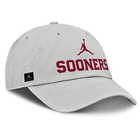 Men's Jordan Brand Gray Oklahoma Sooners 2025 On-Field Gameday Club Adjustable Hat