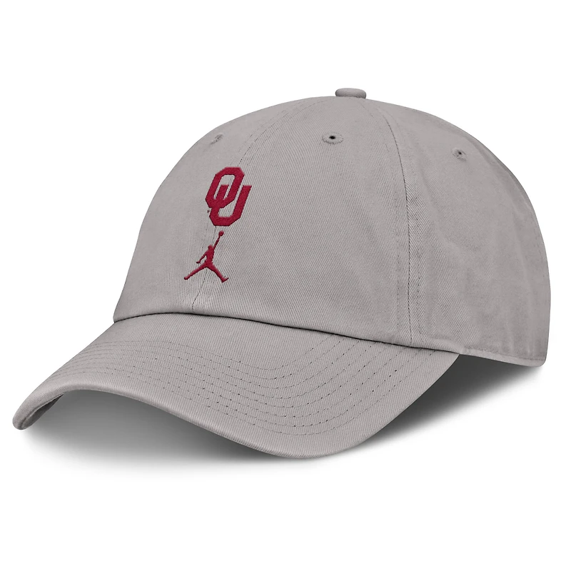 Casquette ajustable Primetime Club grise Jordan Brand des Oklahoma Sooners pour homme