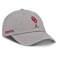 Casquette ajustable Primetime Club grise Jordan Brand des Oklahoma Sooners pour homme