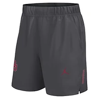 Short Jordan Brand Primetime Victory Dri-FIT gris pour homme des Oklahoma Sooners