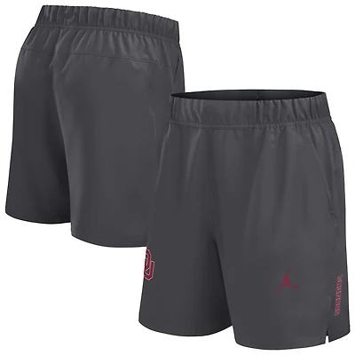 Short Jordan Brand Primetime Victory Dri-FIT gris pour homme des Oklahoma Sooners