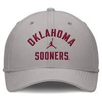 Men's Jordan Brand Gray Oklahoma Sooners Rise Prep Performance Flex Hat