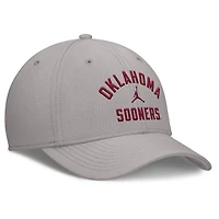 Men's Jordan Brand Gray Oklahoma Sooners Rise Prep Performance Flex Hat