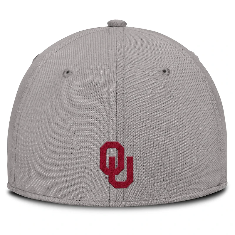 Men's Jordan Brand Gray Oklahoma Sooners Rise Prep Performance Flex Hat
