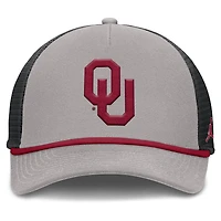 Men's Jordan Brand Gray Oklahoma Sooners Rise Primetime Trucker Adjustable Hat