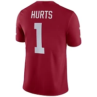 Men's Jordan Brand Jalen Hurts Crimson Oklahoma Sooners Player Game Jersey