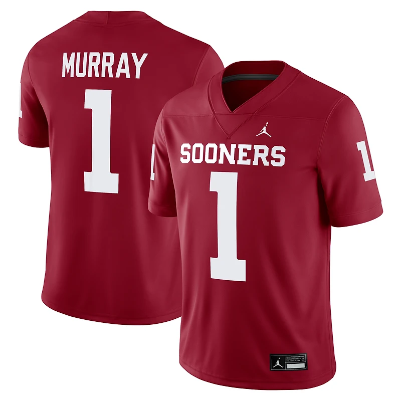 Maillot Jordan Brand Kyler Murray Crimson des Oklahoma Sooners pour homme