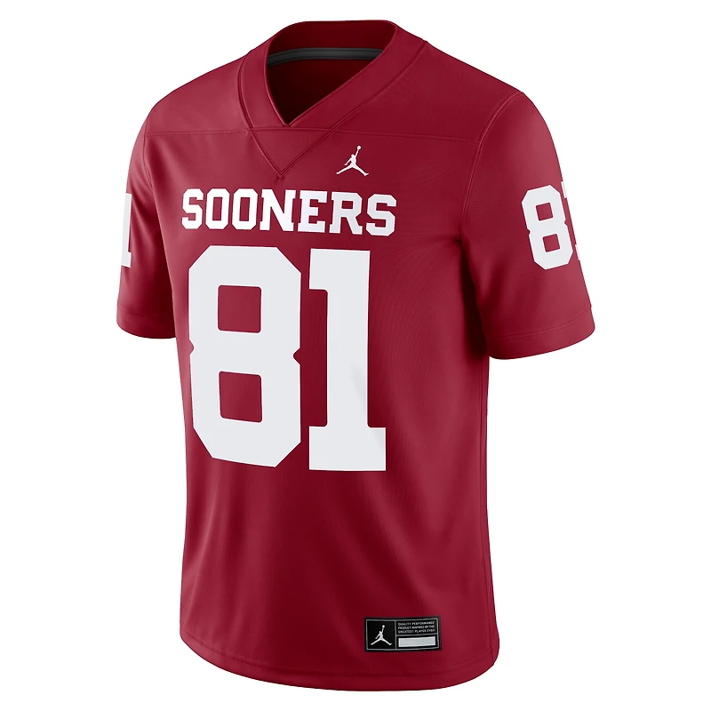 Men's Jordan Brand Mark Andrews Crimson Oklahoma Sooners Alumni Player Game Jersey