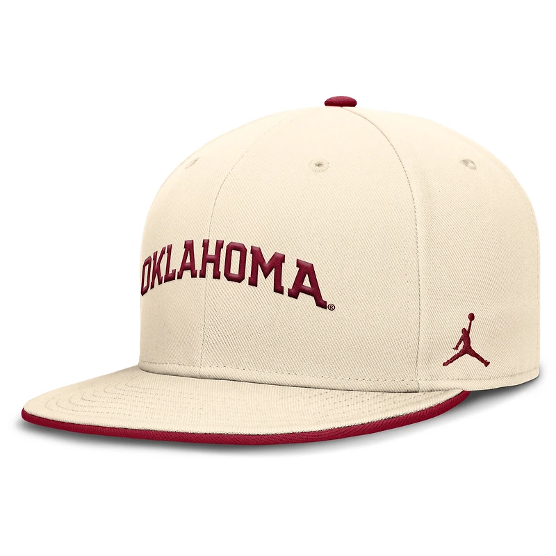 Men's Jordan Brand Natural Oklahoma Sooners 2026 Primetime True Fitted Hat