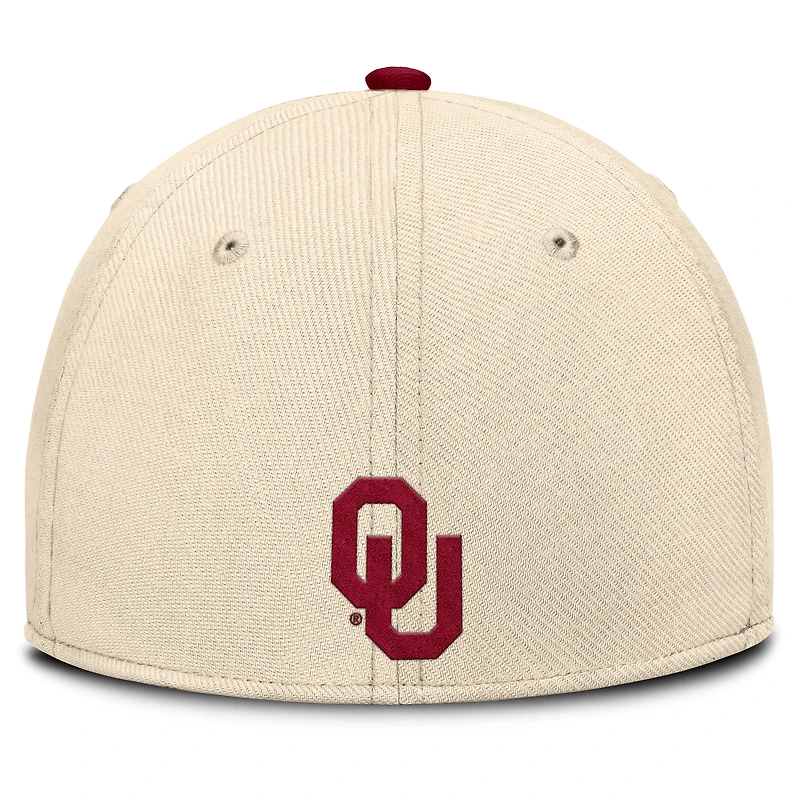 Men's Jordan Brand Natural Oklahoma Sooners 2026 Primetime Swooshflex Hat