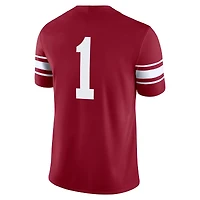 Men's Jordan Brand #1 Crimson Oklahoma Sooners Throwback Alternate Game Jersey
