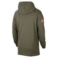 Men's Jordan Brand  Olive Oklahoma Sooners Military Pack Long Sleeve Hoodie T-Shirt