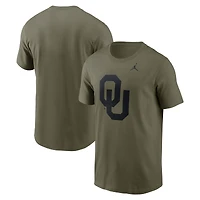 T-shirt Jordan Brand Dri-FIT olive pour homme avec logo Primetime des Sooners de l'Oklahoma