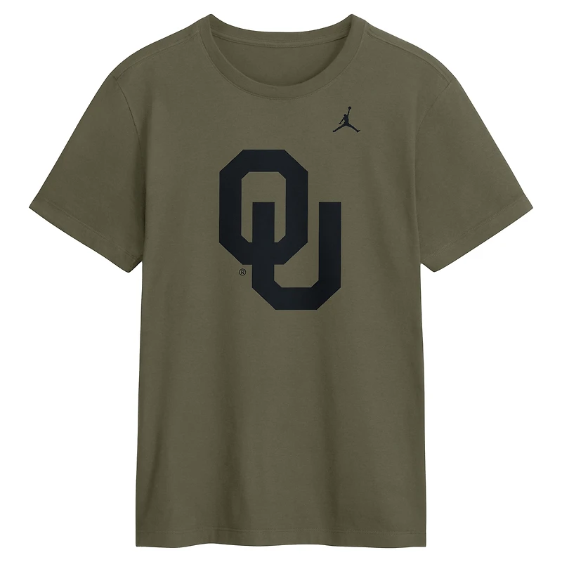T-shirt Jordan Brand Dri-FIT olive pour homme avec logo Primetime des Sooners de l'Oklahoma