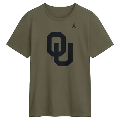 T-shirt Jordan Brand Dri-FIT olive pour homme avec logo Primetime des Sooners de l'Oklahoma