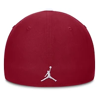 Men's Jordan Brand White/Crimson Oklahoma Sooners 2025 Sideline Rise Local Performance Flex Hat