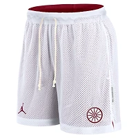 Men's Jordan Brand White/Crimson Oklahoma Sooners Primetime Reversible Shorts