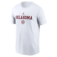 Men's Jordan Brand White Oklahoma Sooners 2-Hit Stacked T-Shirt