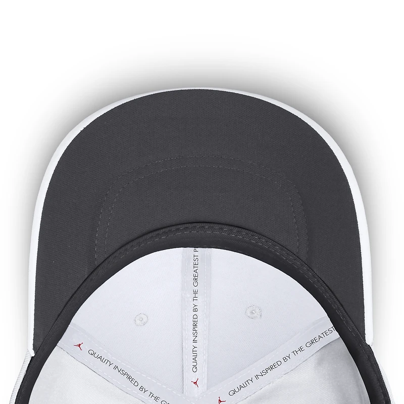Men's Jordan Brand White Oklahoma Sooners 2026 Sideline Practice AeroBill Swooshflex Dri-FIT Hat
