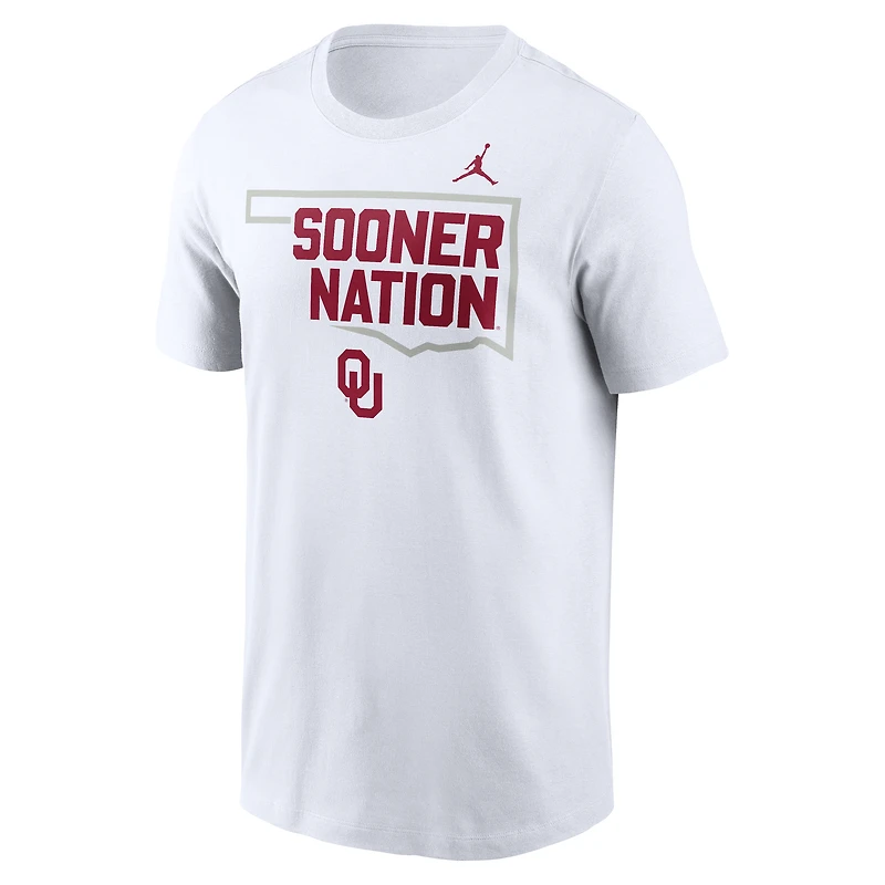 Men's Jordan Brand White Oklahoma Sooners Campus Local T-Shirt