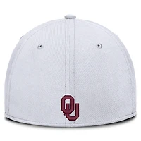 Men's Jordan Brand White Oklahoma Sooners Game Day Rise Swooshflex Hat