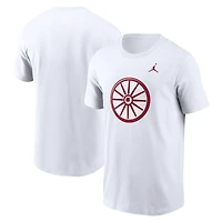 T-shirt Jordan Brand blanc Oklahoma Sooners Primetime avec logo alternatif pour homme