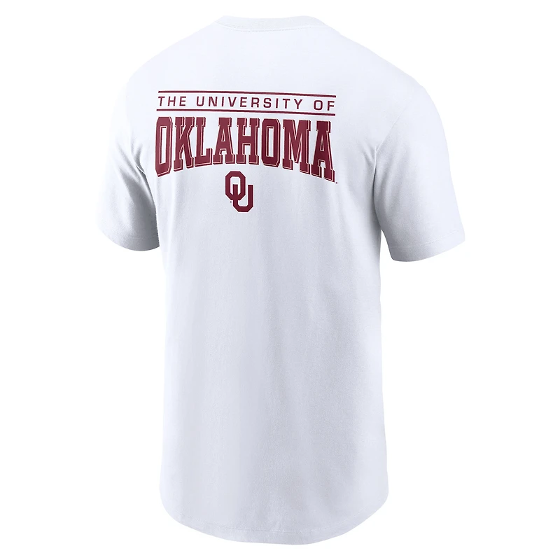 T-shirt Jordan Brand blanc pour homme des Oklahoma Sooners