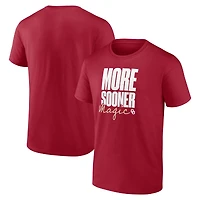 Men's Logo Athletic Crimson Oklahoma Sooners More Sooner Magic T-Shirt