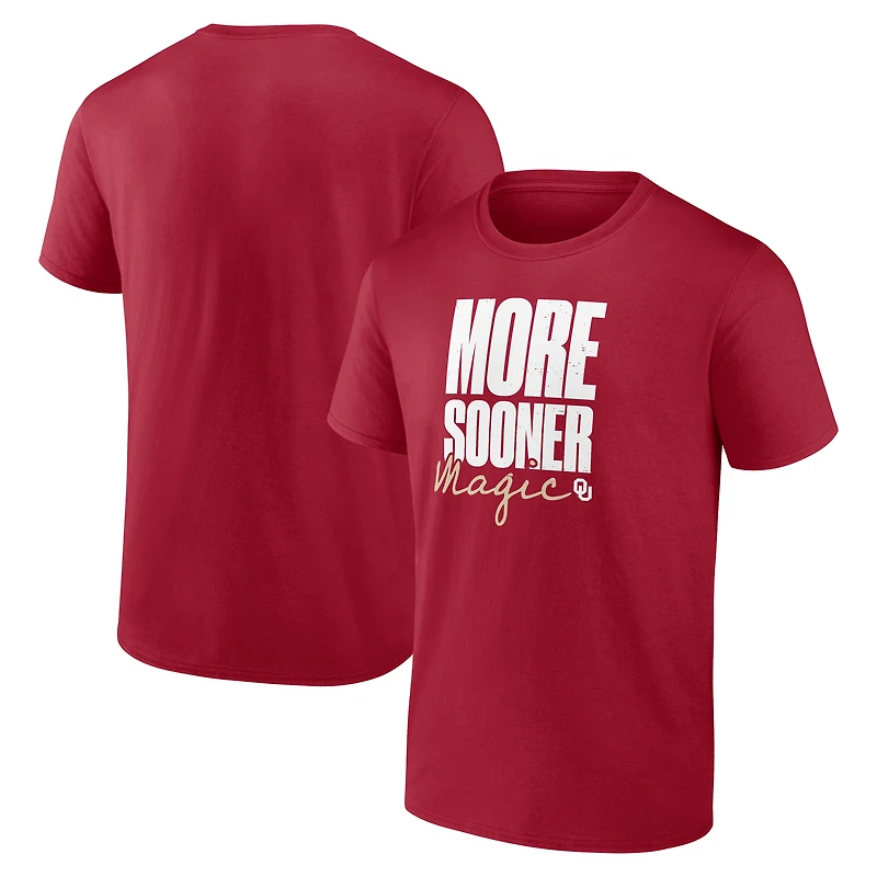 T-shirt Athletic Crimson pour homme avec logo des Sooners de l'Oklahoma