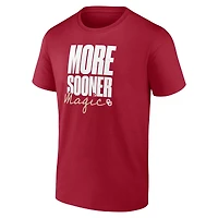 Men's Logo Athletic Crimson Oklahoma Sooners More Sooner Magic T-Shirt