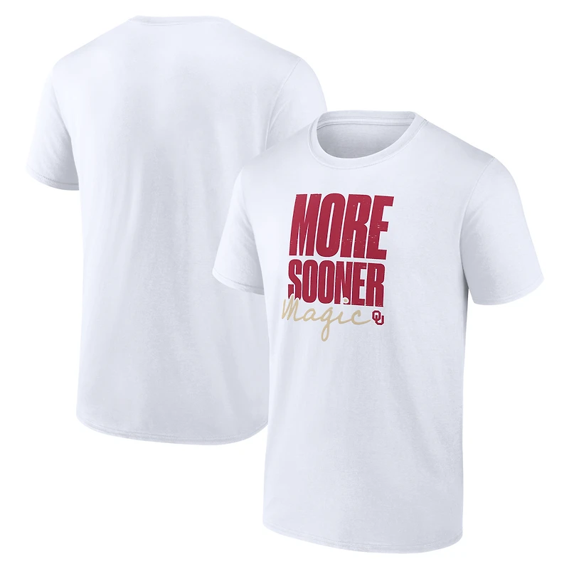 Men's Logo Athletic Crimson Oklahoma Sooners More Sooner Magic T-Shirt