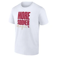 Men's Logo Athletic White Oklahoma Sooners More Sooner Magic T-Shirt