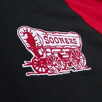 Men's Mitchell & Ness Black Oklahoma Sooners Legendary Slub Raglan Long Sleeve T-Shirt