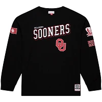 Men's Mitchell & Ness Black Oklahoma Sooners Training Camp Long Sleeve T-Shirt