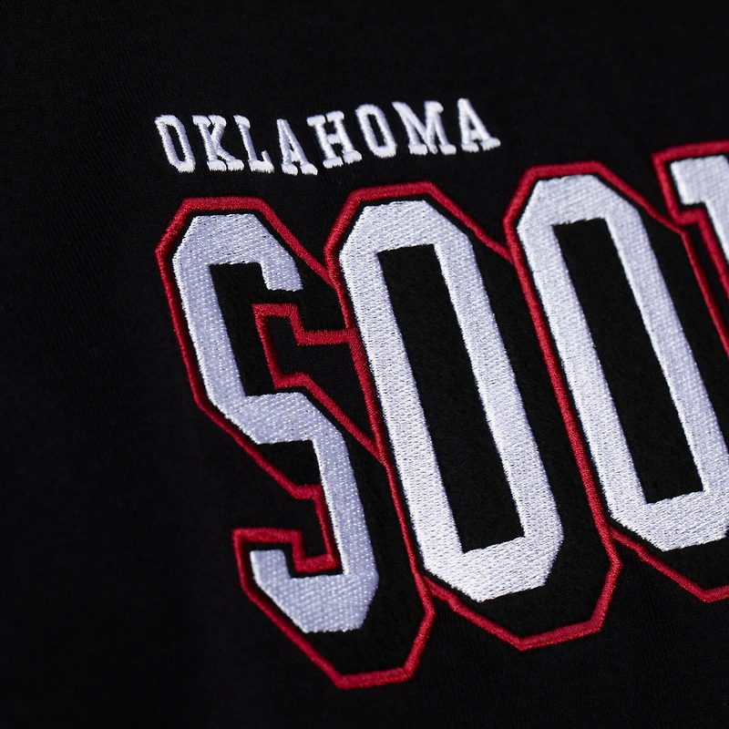 Men's Mitchell & Ness Black Oklahoma Sooners Training Camp Long Sleeve T-Shirt