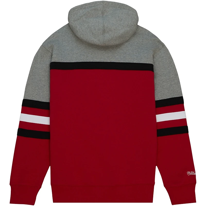 Sweat à capuche rouge Mitchell & Ness Oklahoma Sooners Head Coach pour hommes