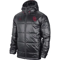 Men's Nike Anthracite Oklahoma Sooners Team Full-Zip Hoodie Jacket