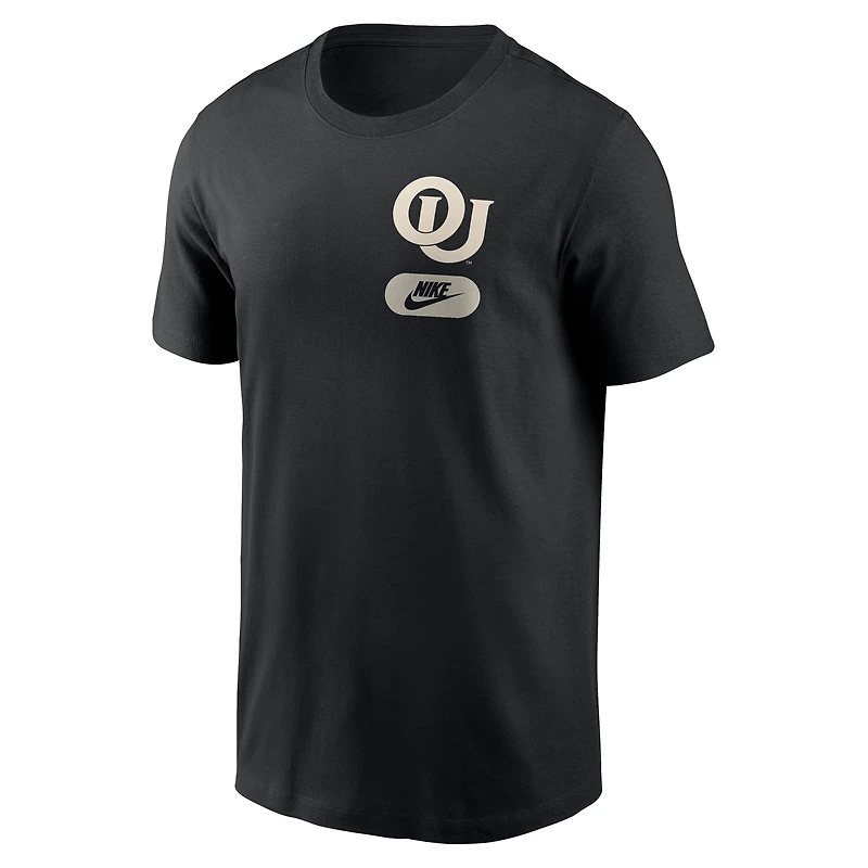 T-shirt Nike noir tendance pour homme, Oklahoma Sooners