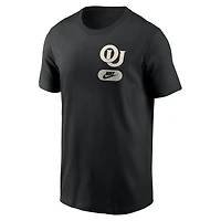T-shirt Nike noir tendance pour homme, Oklahoma Sooners