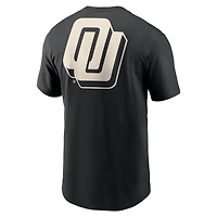 T-shirt Nike noir tendance pour homme, Oklahoma Sooners