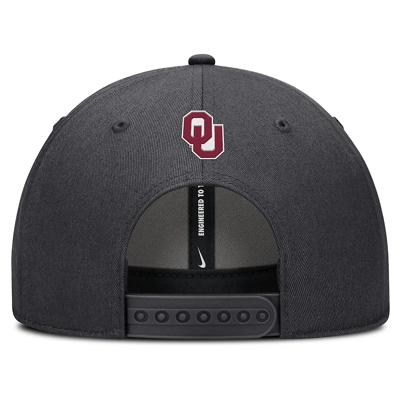 Men's Nike  Black Oklahoma Sooners Rise Practice Adjustable Hat