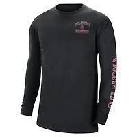 T-shirt à manches longues Oklahoma Sooners Tour Max 90 Nike noir pour homme