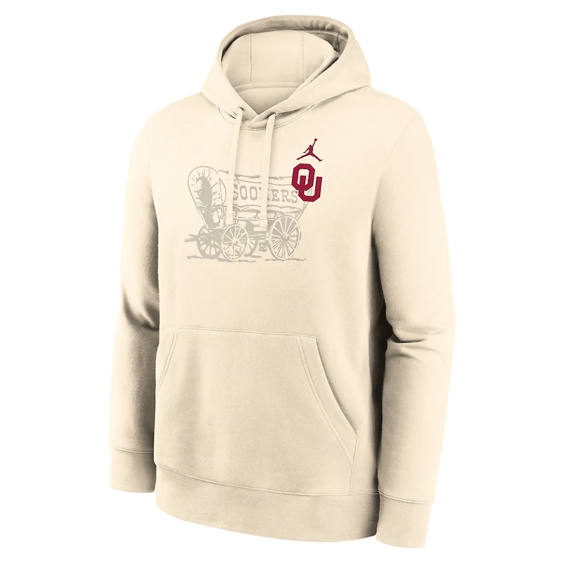 Men's Nike Cream Oklahoma Sooners Campus Shadow Hoodie