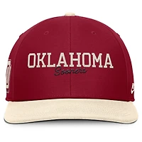 Men's Nike Crimson/Cream Oklahoma Sooners Pro Legacy Script Snapback Hat
