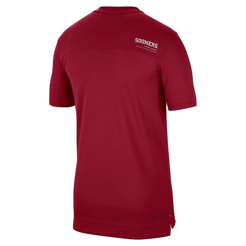 Men's Nike Crimson Oklahoma Sooners 2022 Coaches UV Performance T-Shirt