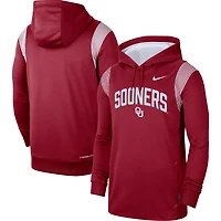 Men's Nike Crimson Oklahoma Sooners 2022 Game Day Sideline Performance Pullover Hoodie
