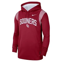 Men's Nike Crimson Oklahoma Sooners 2022 Game Day Sideline Performance Pullover Hoodie