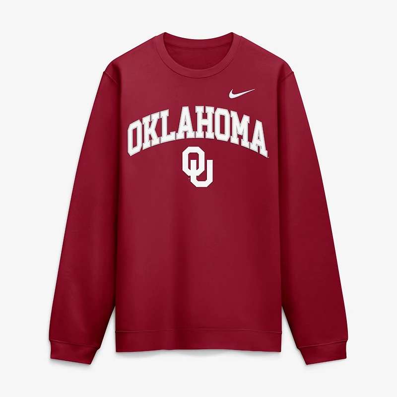 Sweat-shirt Nike gris Oklahoma Sooners Arch pour homme